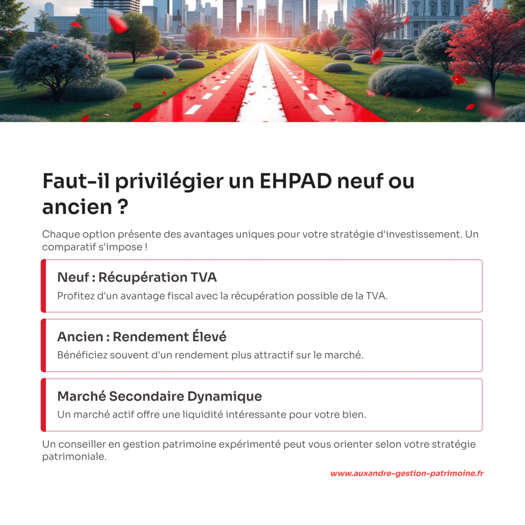 ehpad investissement neuf ou ancien ? que choisir, quelle rentabilité
