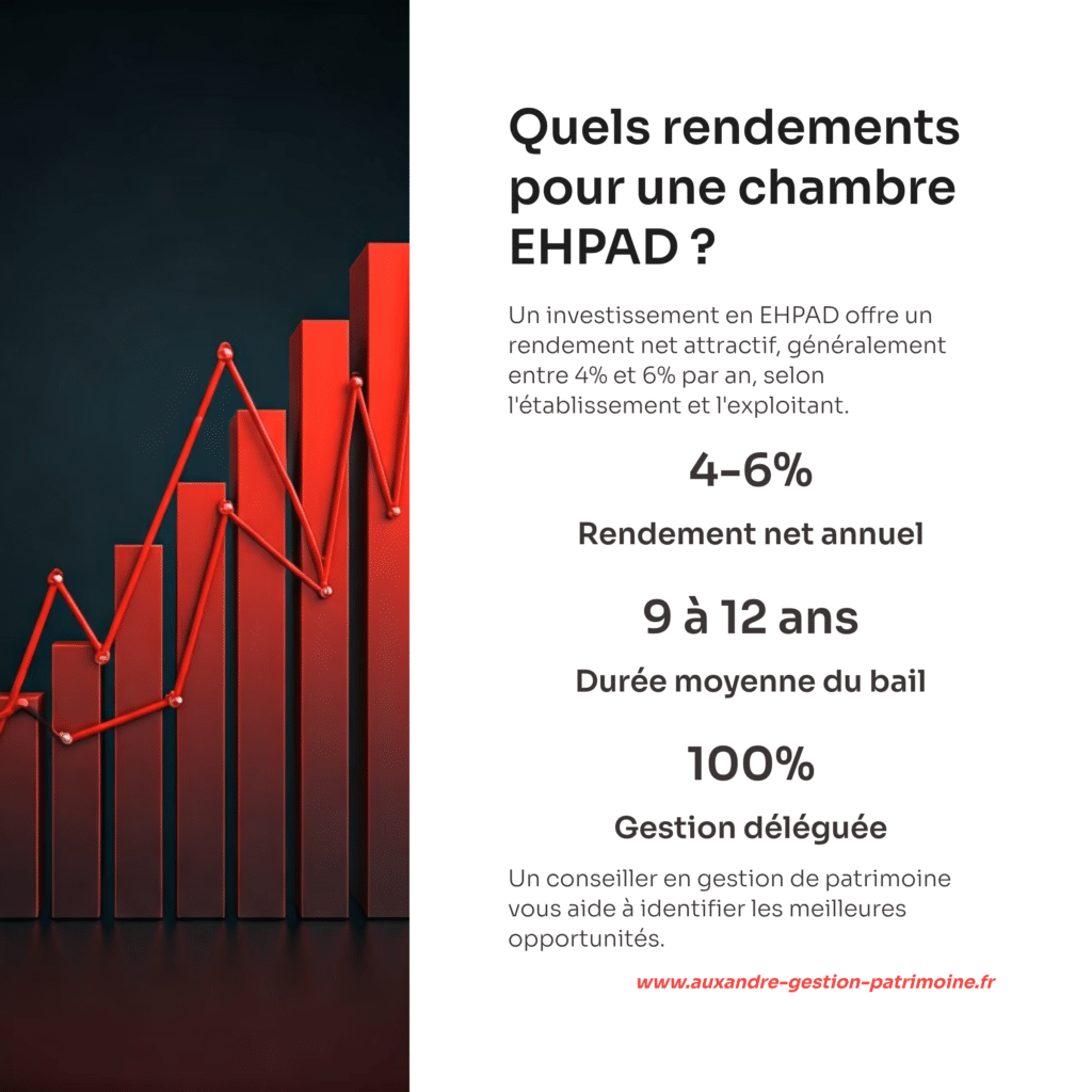exemple rendement d'un investissement en chambre ehpad