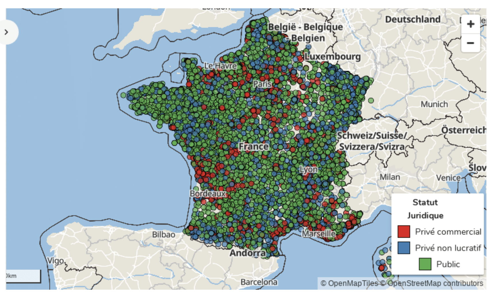 Ehpad En France Cartographie Et